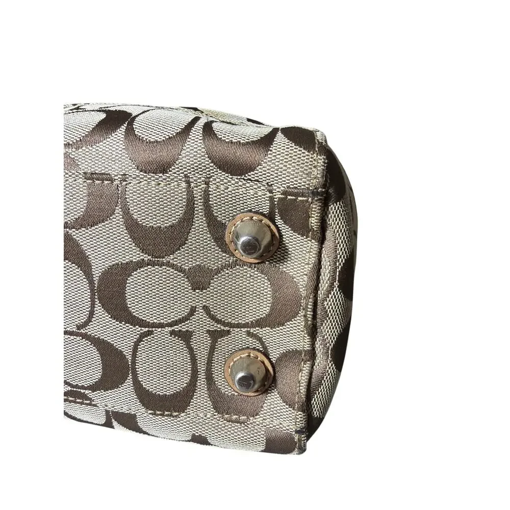 Coach Hamptons Signature Canvas Carryall F13065 signature C brown tan vintage